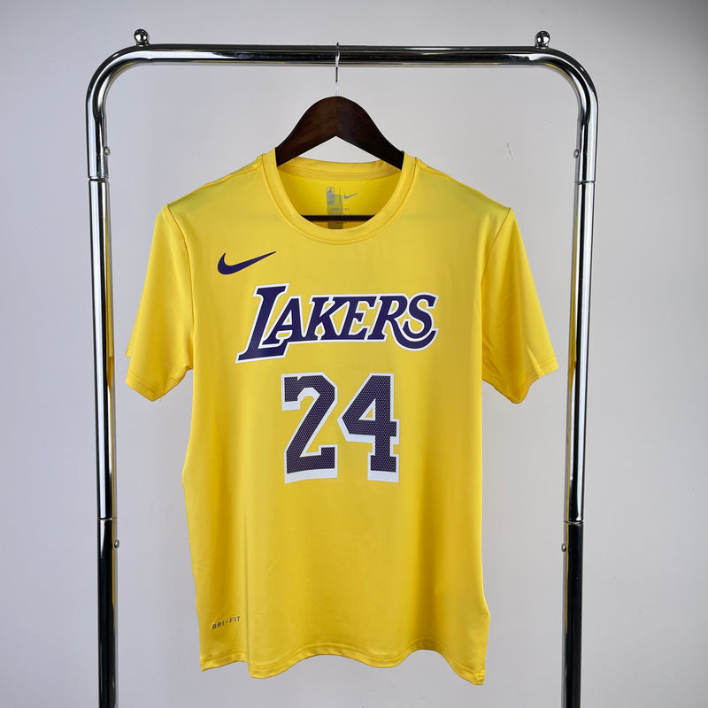 Camisa LA Lakers Casual Edition Nike Authentic Bryant 24 - Amarela